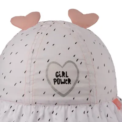 Kitti Kız Bebek Maksi Şapka 1-3Yaş Beyaz - 2