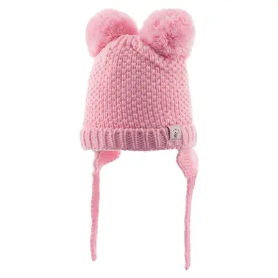 Kitti Kız Bere Kulaklı Açık Pembe 0-18 Ay Asortili 