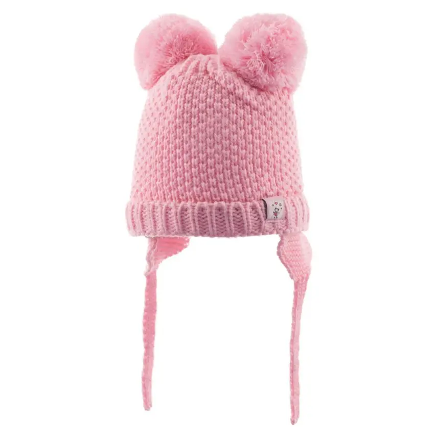 Kitti Kız Bere Kulaklı Açık Pembe 0-18 Ay Asortili - 1