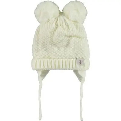 Kitti Kız Bere Kulaklı Krem 0-18 Ay Asortili - 2