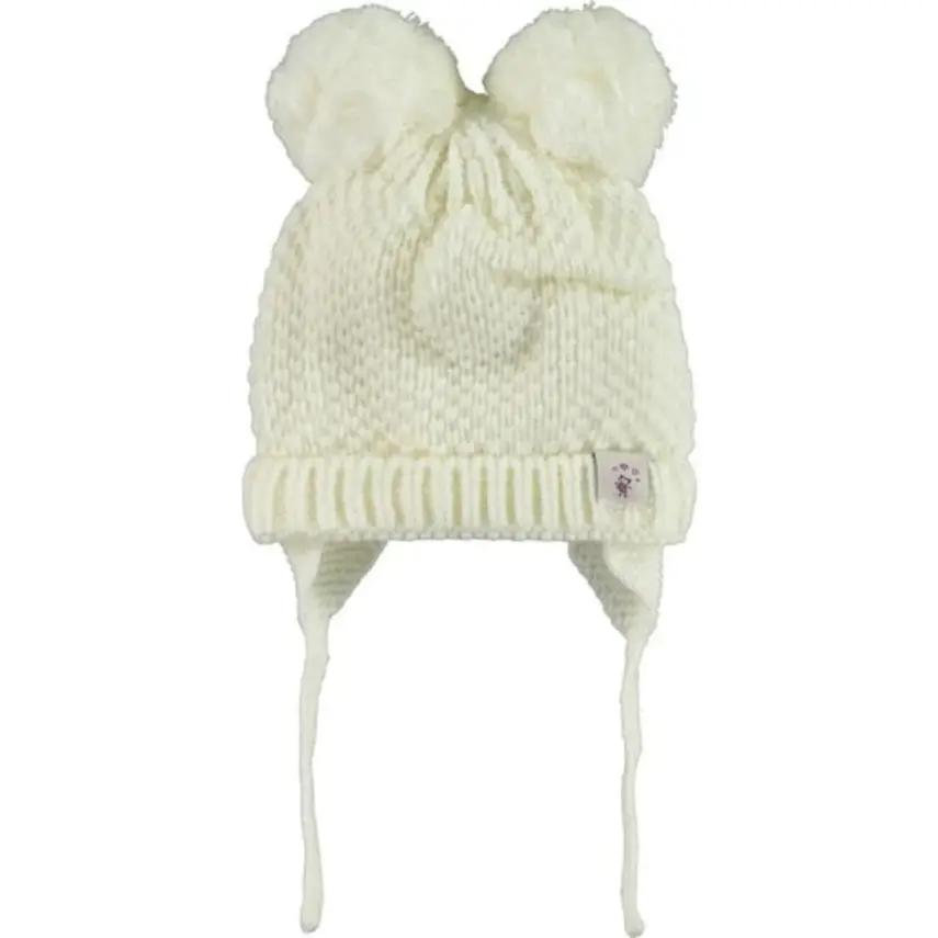 Kitti Kız Bere Kulaklı Krem 0-18 Ay Asortili - 2