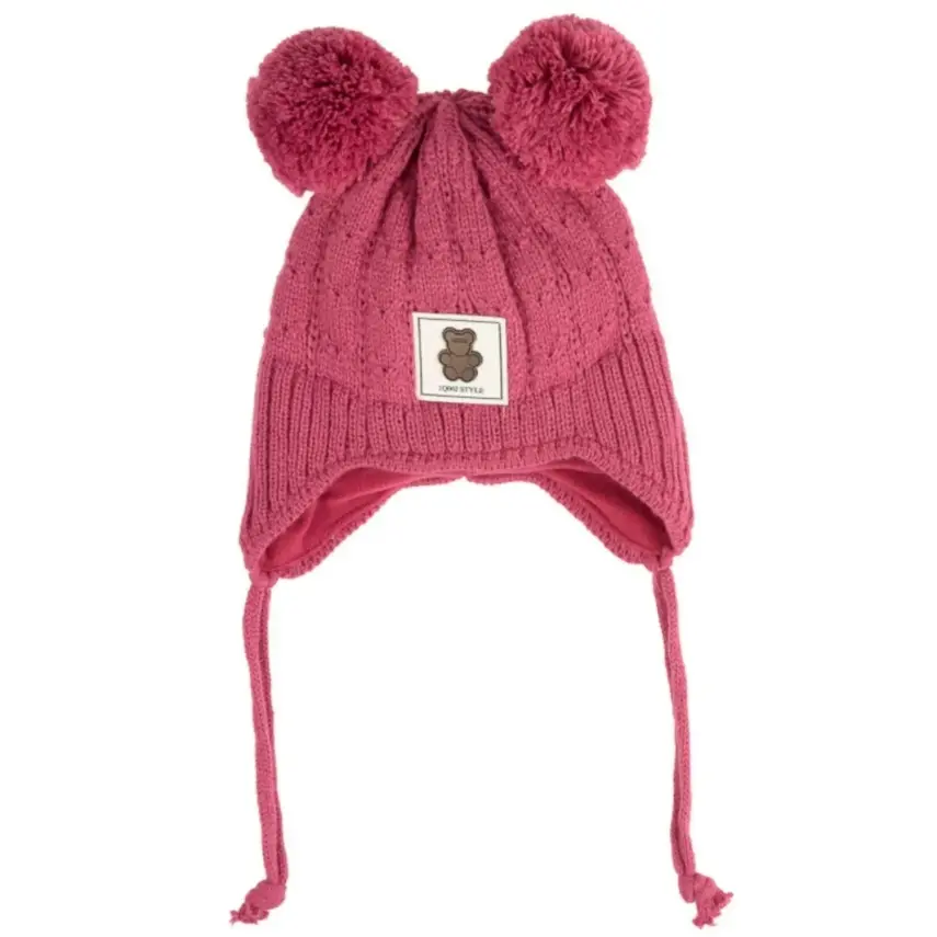 Kitti Kız Çocuk  Eldiven Atkı Bere Takım 0-18 Ay Menekşe  - 2