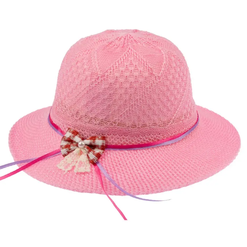 Kitti Merserize Kız Bebek Şapka 0-18 Ay Pembe - 1