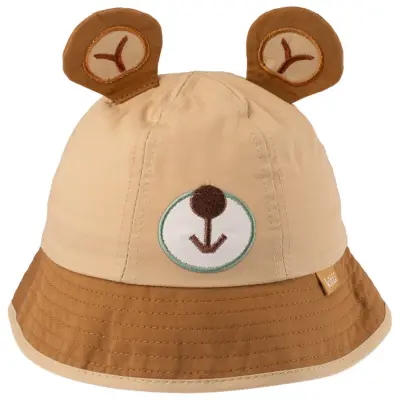 Kitti Şapka Fötr Erkek 1-3Yaş Koyu Bej Asortili 