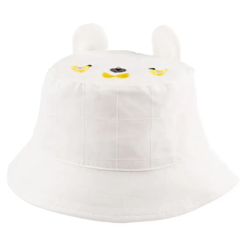 Kitti Unisex Bebek Şapka Fötr Beyaz 1-3Yaş - 1