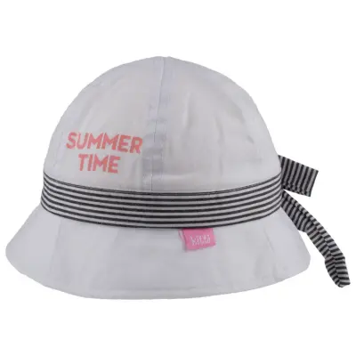 Kitti Unisex Şapka Maksi 1-3 Yaş Beyaz