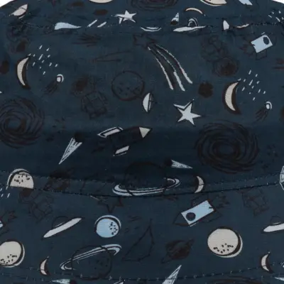 Kitti Uzay Baskılı Erkek Bebek Fötr Şapka 1-3Yaş Açık Petrol - 2