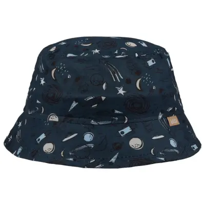 Kitti Uzay Baskılı Erkek Bebek Fötr Şapka 1-3Yaş Açık Petrol 