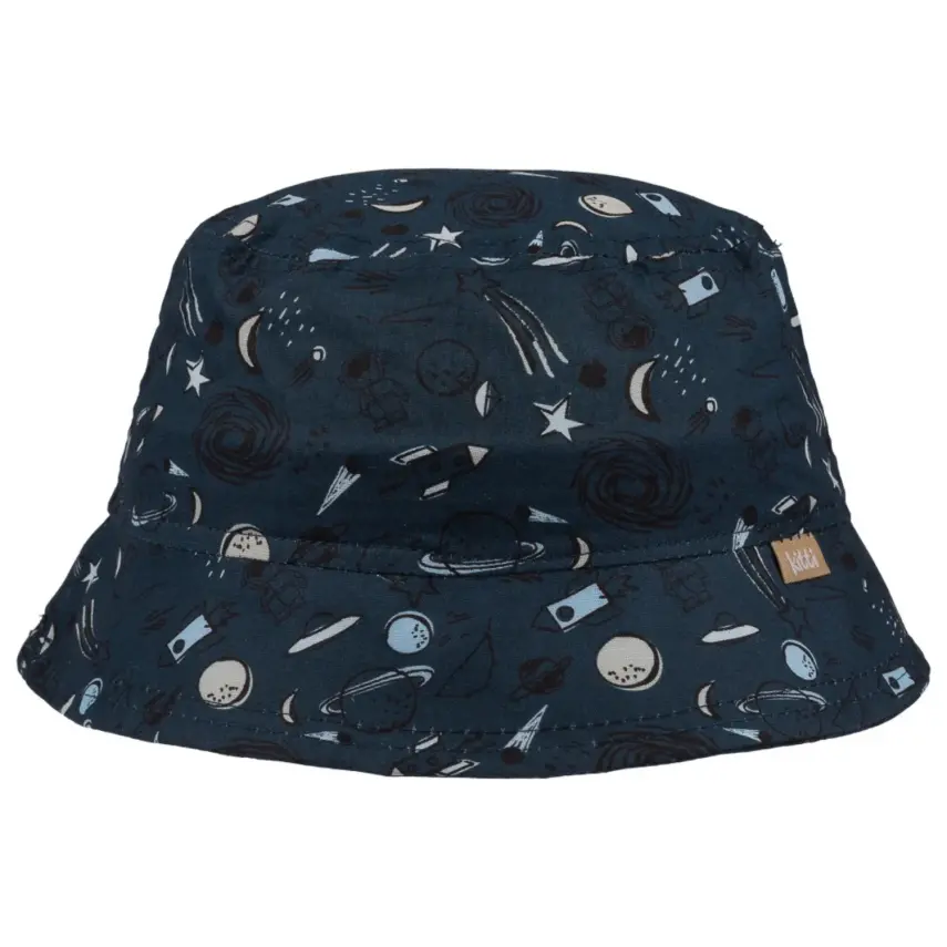 Kitti Uzay Baskılı Erkek Bebek Fötr Şapka 1-3Yaş Açık Petrol - 1