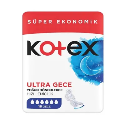 Kotex Ultra Quadro Gece16'lı