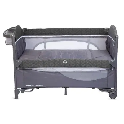 Kraft Calipso Bedside Anne Yanı Oyun Parkı 70x120 cm Dark Grey