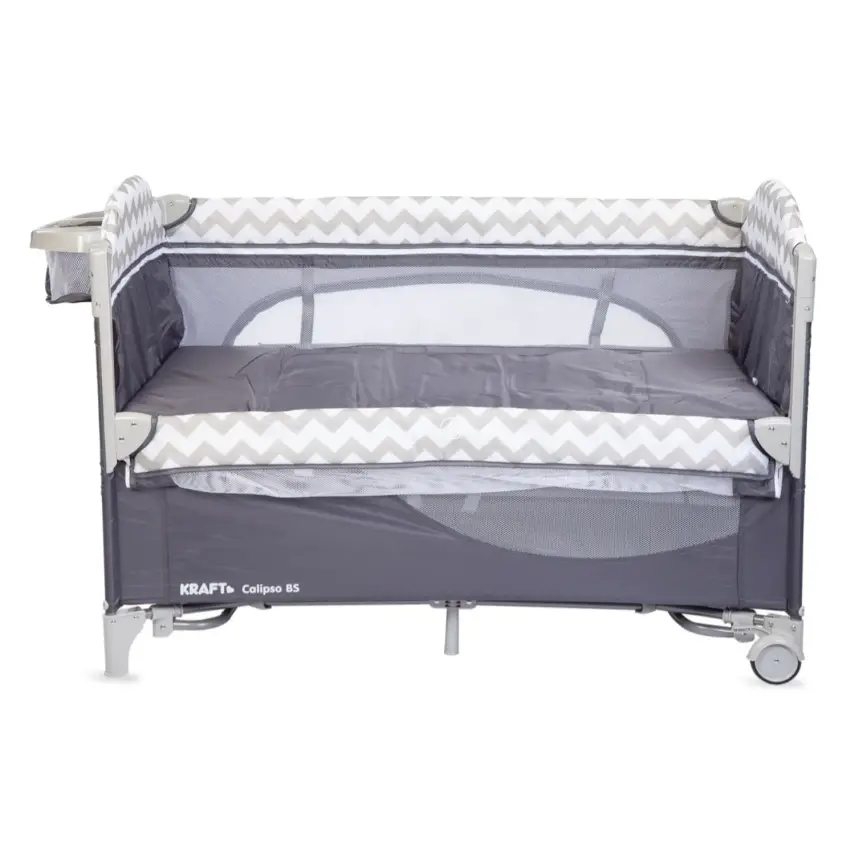 Kraft Calipso Bedside Anne Yanı Oyun Parkı 70x120 cm Zigzag - 1
