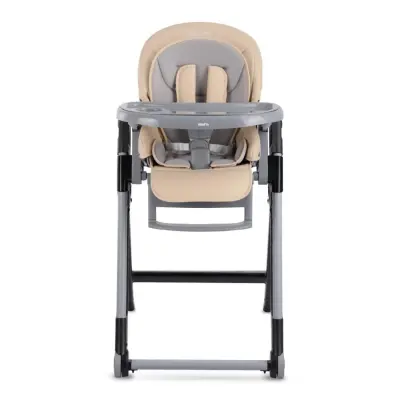 Kraft Chef Fonksiyonel Katlanabilir Çift Tepsili Mama Sandalyesi Beige - 2