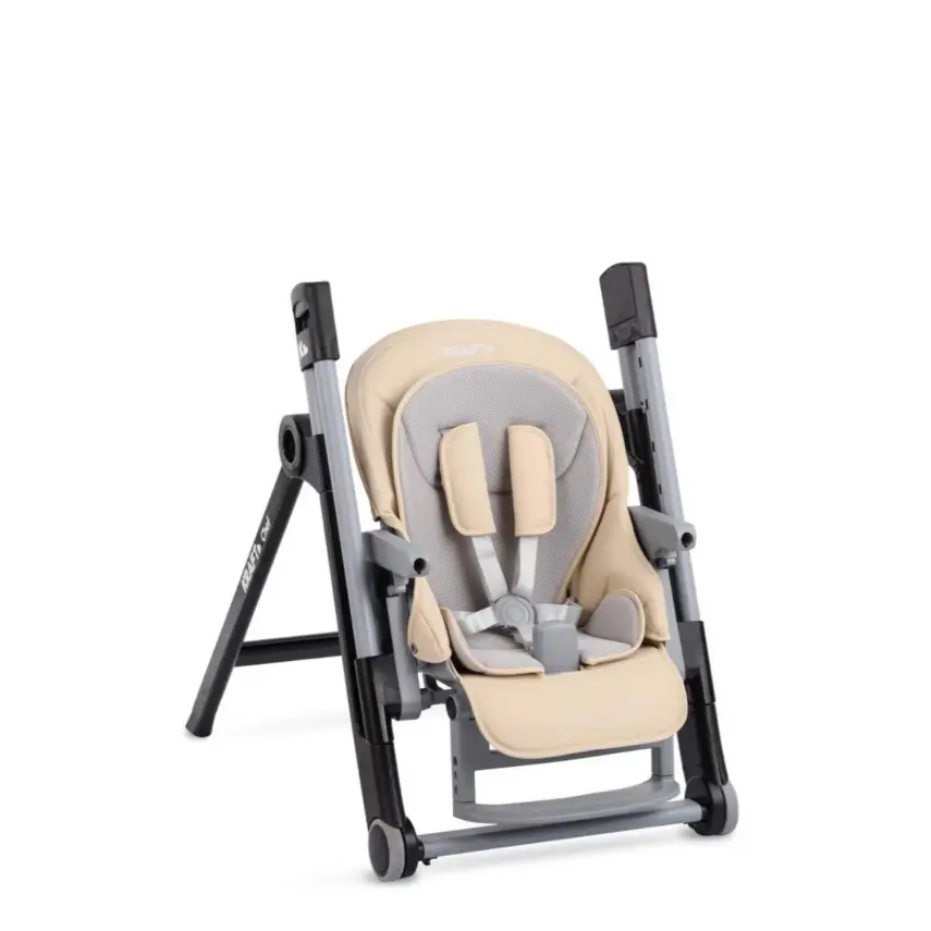 Kraft Chef Fonksiyonel Katlanabilir Çift Tepsili Mama Sandalyesi Beige - 9