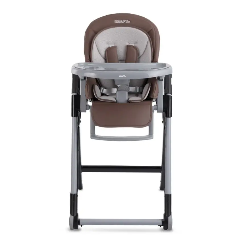 Kraft Chef Fonksiyonel Katlanabilir Çift Tepsili Mama Sandalyesi Cacao - 5