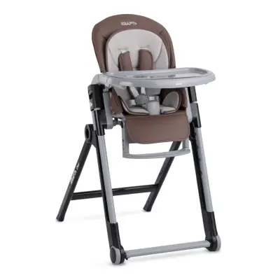 Kraft Chef Fonksiyonel Katlanabilir Çift Tepsili Mama Sandalyesi Cacao