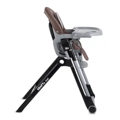 Kraft Chef Fonksiyonel Katlanabilir Çift Tepsili Mama Sandalyesi Cacao - 7