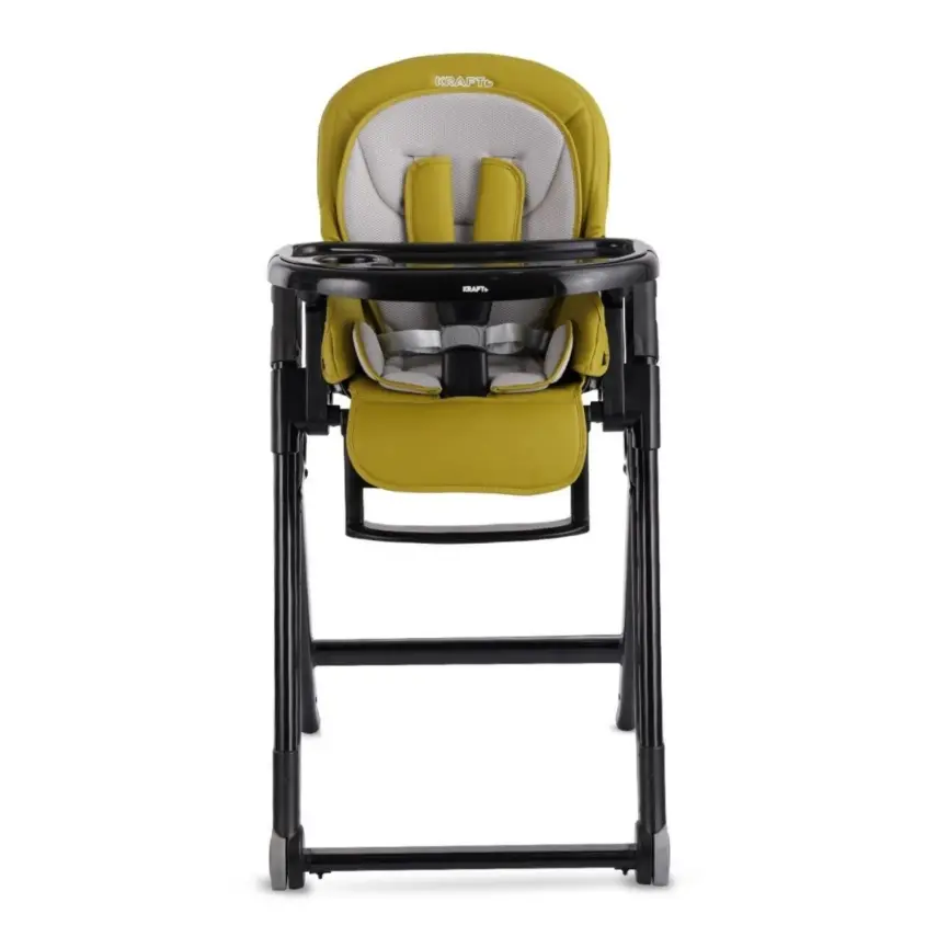 Kraft Chef Fonksiyonel Katlanabilir Çift Tepsili Mama Sandalyesi Green - 9