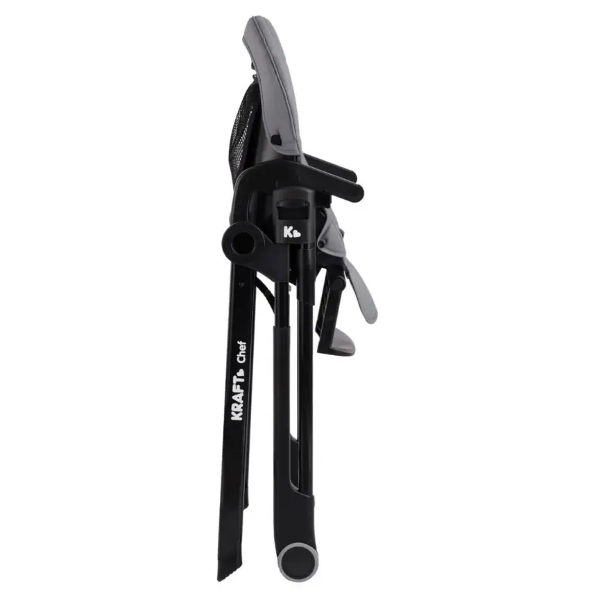 Kraft Chef Fonksiyonel Katlanabilir Çift Tepsili Mama Sandalyesi Grey - 11