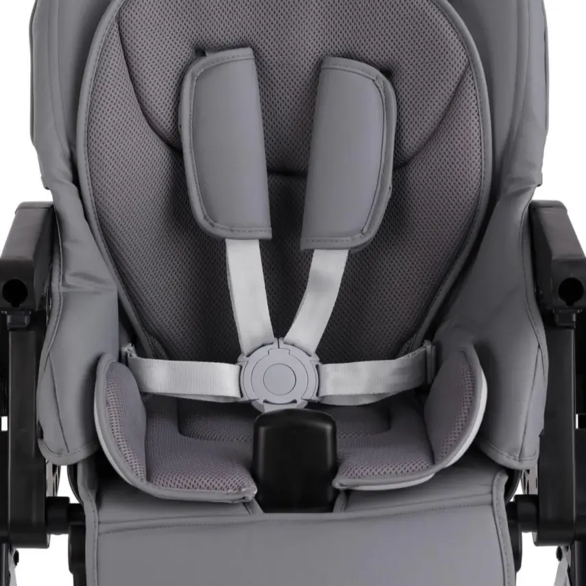 Kraft Chef Fonksiyonel Katlanabilir Çift Tepsili Mama Sandalyesi Grey - 16