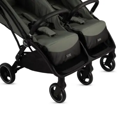 Kraft Duplo Tek Elle Katlanabilir İkiz Bebek Arabası Black - 9