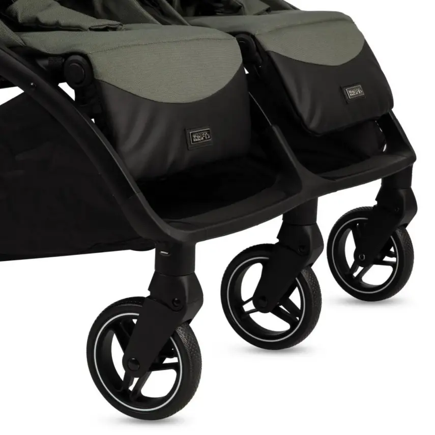 Kraft Duplo Tek Elle Katlanabilir İkiz Bebek Arabası Black - 16