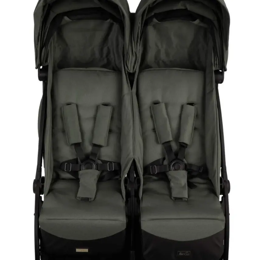 Kraft Duplo Tek Elle Katlanabilir İkiz Bebek Arabası Green - 9