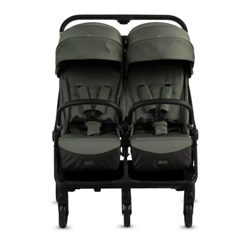 Kraft Duplo Tek Elle Katlanabilir İkiz Bebek Arabası Green - 12