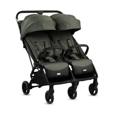 Kraft Duplo Tek Elle Katlanabilir İkiz Bebek Arabası Green