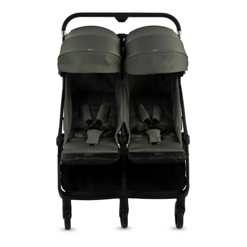 Kraft Duplo Tek Elle Katlanabilir İkiz Bebek Arabası Green - 6