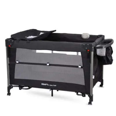 Kraft Easy Fold Anne Yanı Oyun Parkı 70x110 cm Dark Grey