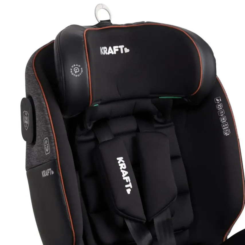 Kraft Galler I-Size İsofixli Oto Koltuğu 0-36 Kg  Grey - 6