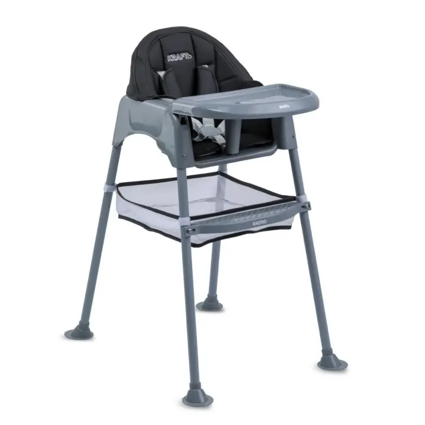 Kraft Gastro Basic Sepetli Mama Sandalyesi Black - 1