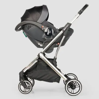 Kraft Kenya S Armor Plus Çift Yönlü Tek Elle Katlanabilir Kompakt Travel Sistem Bebek Arabası Black - 10