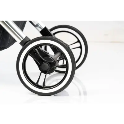 Kraft Kenya S Armor Plus Çift Yönlü Tek Elle Katlanabilir Kompakt Travel Sistem Bebek Arabası Black - 13