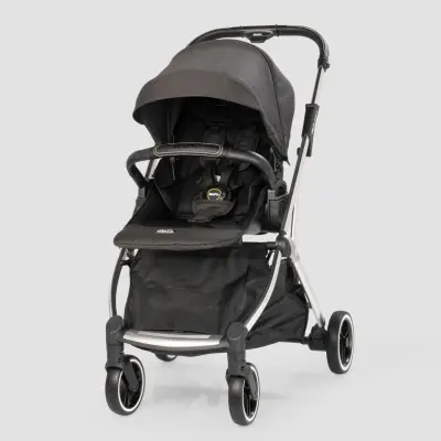 Kraft Kenya S Armor Plus Çift Yönlü Tek Elle Katlanabilir Kompakt Travel Sistem Bebek Arabası Black - 19