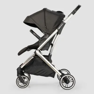 Kraft Kenya S Armor Plus Çift Yönlü Tek Elle Katlanabilir Kompakt Travel Sistem Bebek Arabası Black - 4