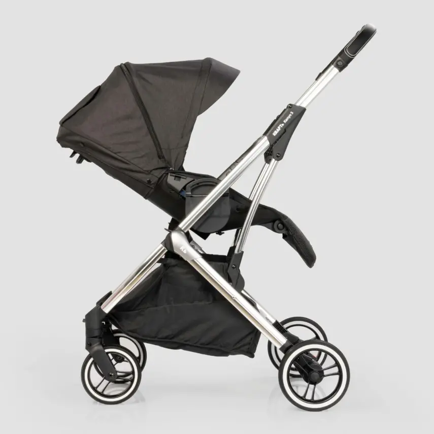 Kraft Kenya S Armor Plus Çift Yönlü Tek Elle Katlanabilir Kompakt Travel Sistem Bebek Arabası Black - 24
