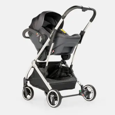 Kraft Kenya S Armor Plus Çift Yönlü Tek Elle Katlanabilir Kompakt Travel Sistem Bebek Arabası Black - 26