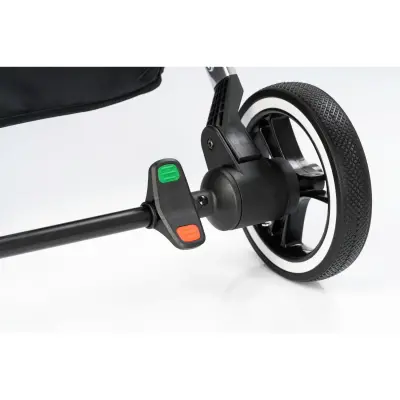 Kraft Kenya S Armor Plus Çift Yönlü Tek Elle Katlanabilir Kompakt Travel Sistem Bebek Arabası Black - 23