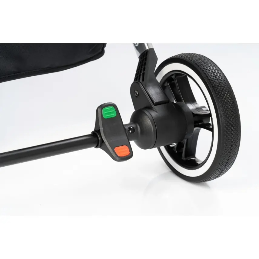 Kraft Kenya S Armor Plus Çift Yönlü Tek Elle Katlanabilir Kompakt Travel Sistem Bebek Arabası Black - 23