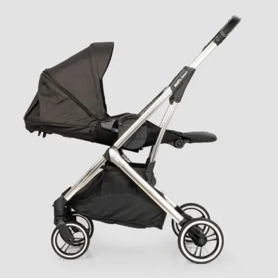 Kraft Kenya S Armor Plus Çift Yönlü Tek Elle Katlanabilir Kompakt Travel Sistem Bebek Arabası Black - 33