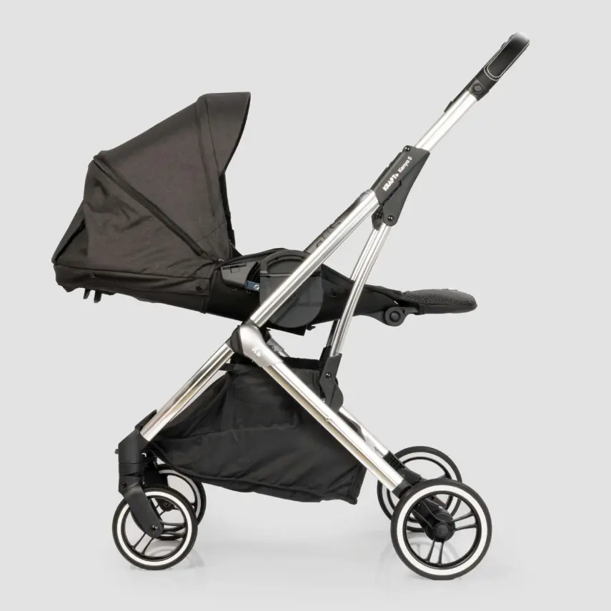 Kraft Kenya S Armor Plus Çift Yönlü Tek Elle Katlanabilir Kompakt Travel Sistem Bebek Arabası Black - 33