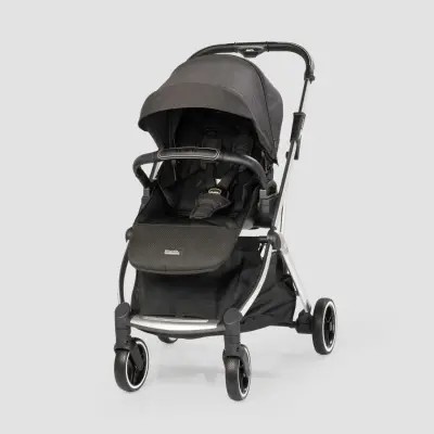 Kraft Kenya S Armor Plus Çift Yönlü Tek Elle Katlanabilir Kompakt Travel Sistem Bebek Arabası Black - 20