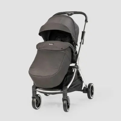 Kraft Kenya S Armor Plus Çift Yönlü Tek Elle Katlanabilir Kompakt Travel Sistem Bebek Arabası Black - 17