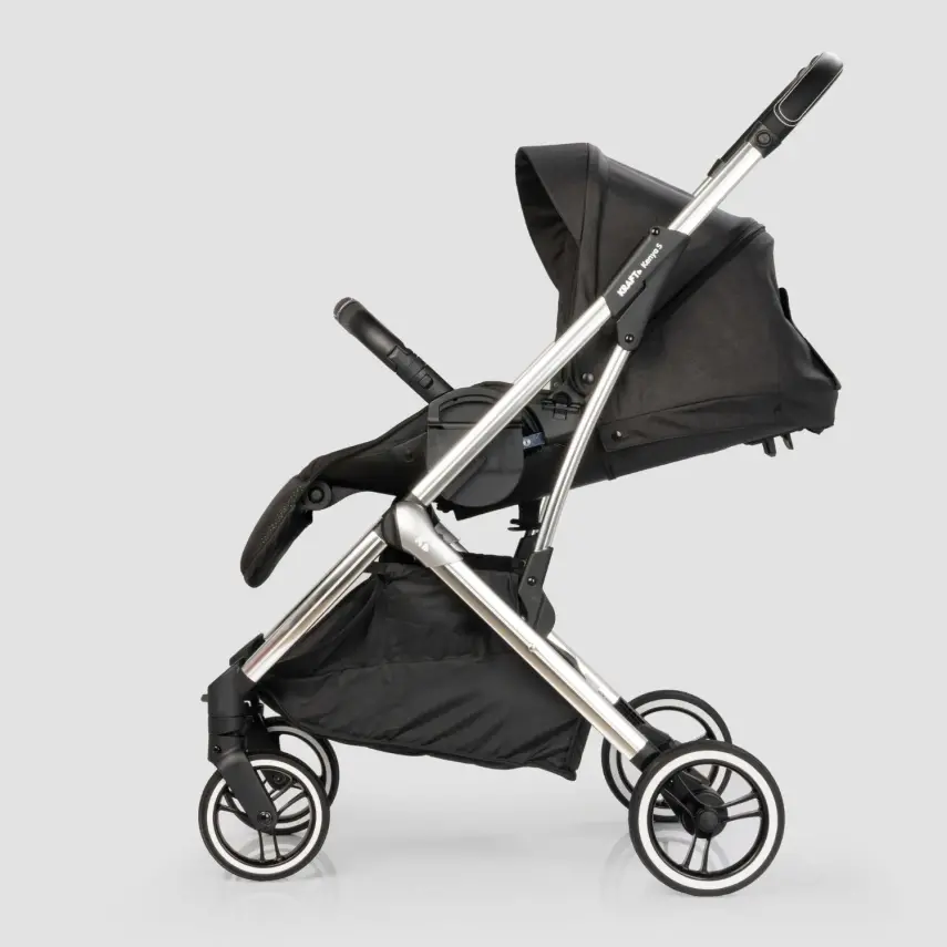 Kraft Kenya S Armor Plus Çift Yönlü Tek Elle Katlanabilir Kompakt Travel Sistem Bebek Arabası Black - 18