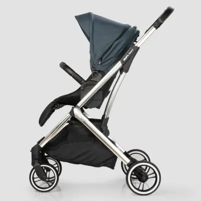 Kraft Kenya S Armor Plus Çift Yönlü Tek Elle Katlanabilir Kompakt Travel Sistem Bebek Arabası Blue - 12