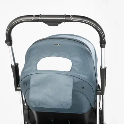 Kraft Kenya S Armor Plus Çift Yönlü Tek Elle Katlanabilir Kompakt Travel Sistem Bebek Arabası Blue - 15