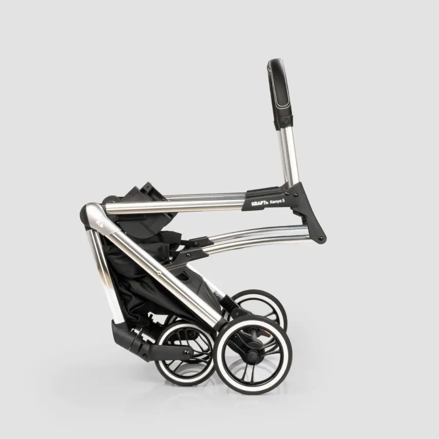 Kraft Kenya S Armor Plus Çift Yönlü Tek Elle Katlanabilir Kompakt Travel Sistem Bebek Arabası Blue - 28