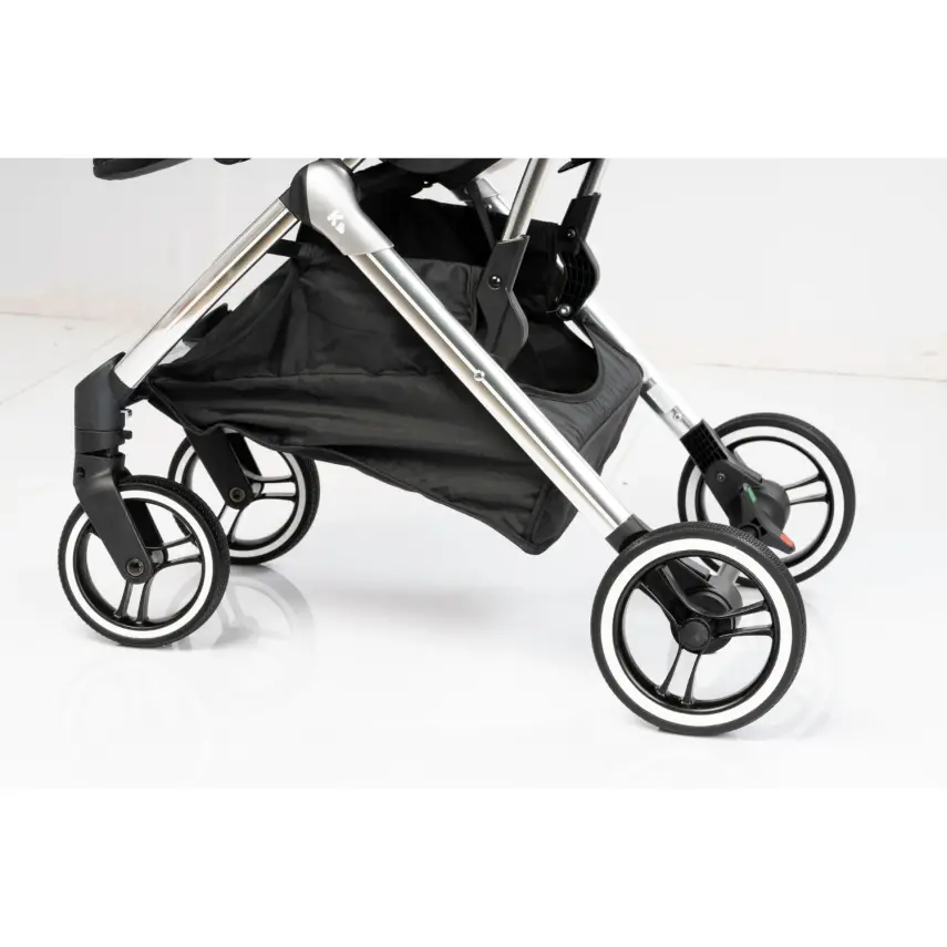 Kraft Kenya S Armor Plus Çift Yönlü Tek Elle Katlanabilir Kompakt Travel Sistem Bebek Arabası Blue - 27